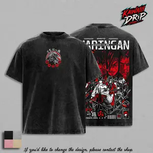 Uchiha Clan - ''Madara'' - ''Sasuke'' - ''Shisui'' - Obito' Vintage Washed T-Shirt, ''Sharingan'' Anime Graphic Tee, Heavy Cotton Oversized Streetwear, Dark Ninja Manga Shirt Gift for Naruto Fans
