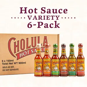 BIG SALE 2026!!! Cholula Hot Sauce Variety Pack, Product of Mexico, Gift Set Includes Six 5 Fl Oz Signature Cholula Hot Sauces for Eggs, Pizza, Mexican Dishes, and More, 30 fl oz