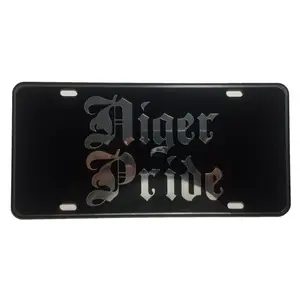 CustoMonsterDesigns Niger Pride Heavy Duty Aluminum License Plate