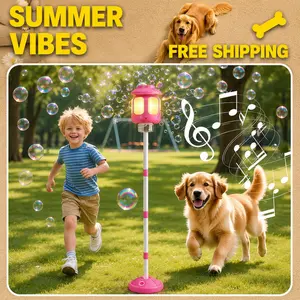 Bubble Machine for Kids Bubble Blower Maker with Lights and Music Automatic Bubble Stand Machine for Parties Birthday Wedding Toddlers Summervibes Outdoor Toys tiktokshopspringglowup,summervibes