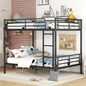Full Over Full Metal Bunk Bed Frame
