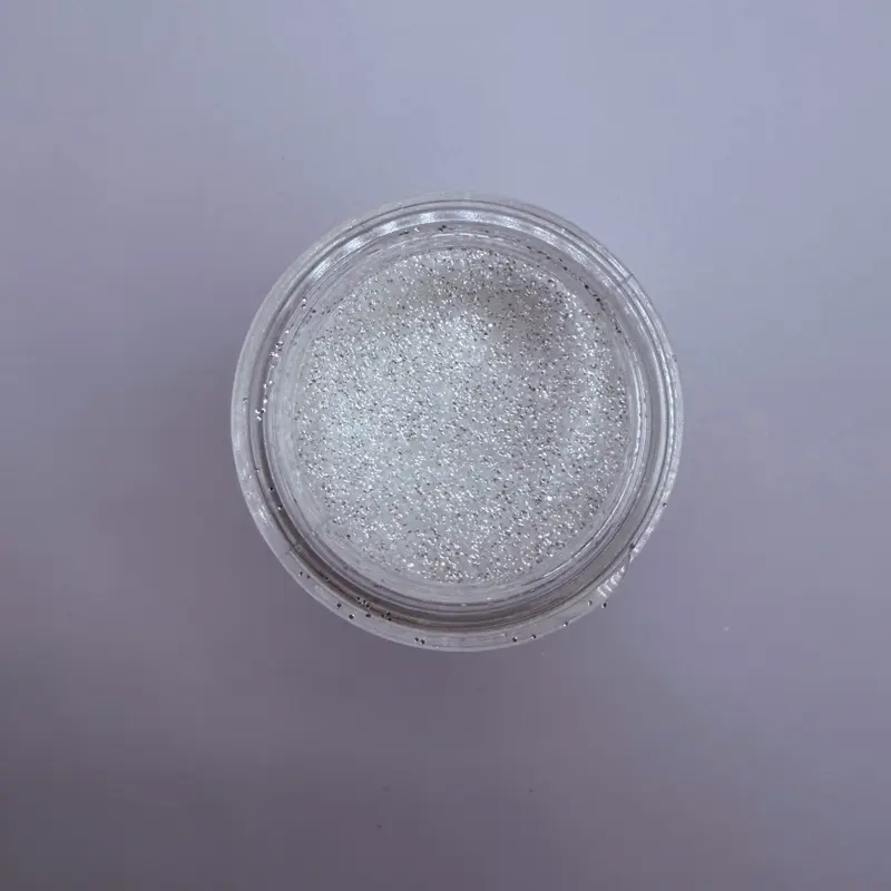 Frosted Coconut Fine Bubble Glitter | White Iridescent Glitter | Solvent Resistant & High Quality Craft Glitter