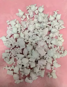 Random 24 pc White Base Blank Art Paint Set for Toy Miniature Cat and Dog  - Perfect Art & Painting Set for Children