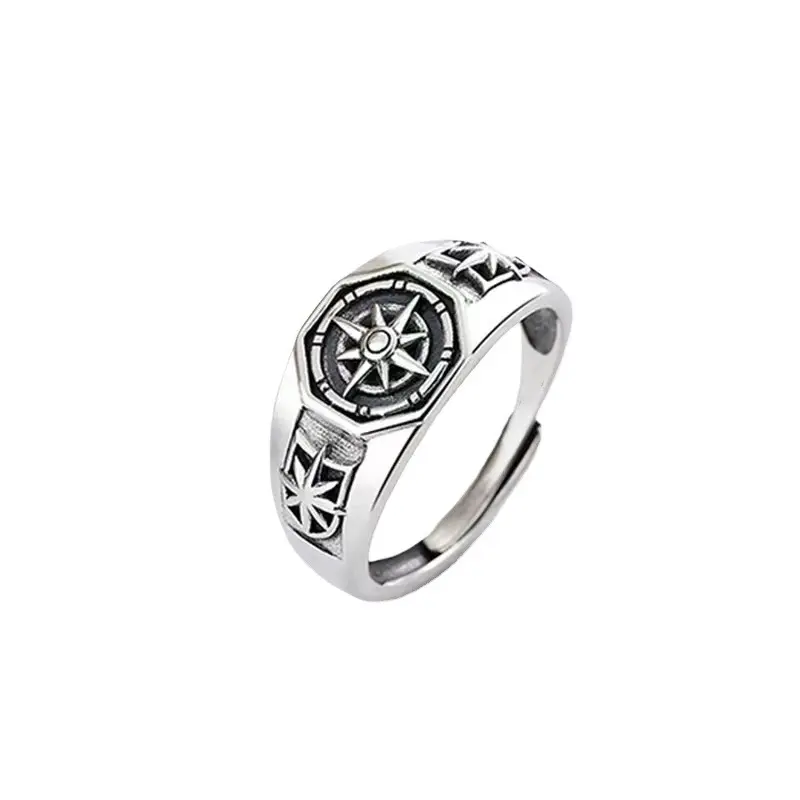 Neptune Star Ray Cyberpunk Ring—Unisex, Adjustable, Unique, Retro, Bold Index Finger Ring