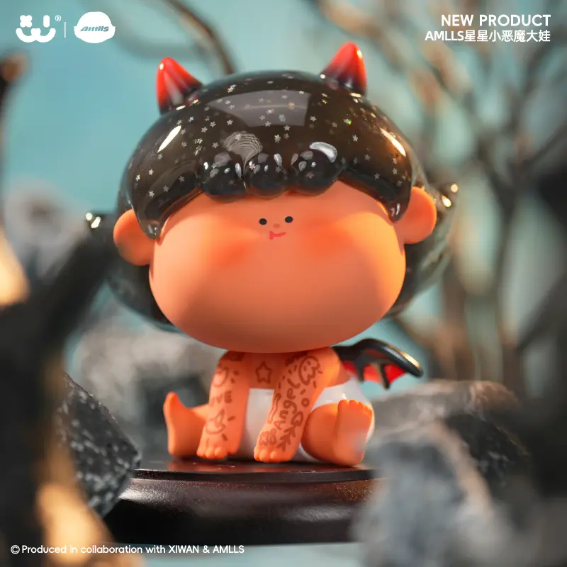 Amlls Star Demon Large PVC Figurine, Cute Collectible Toy for Collector Display