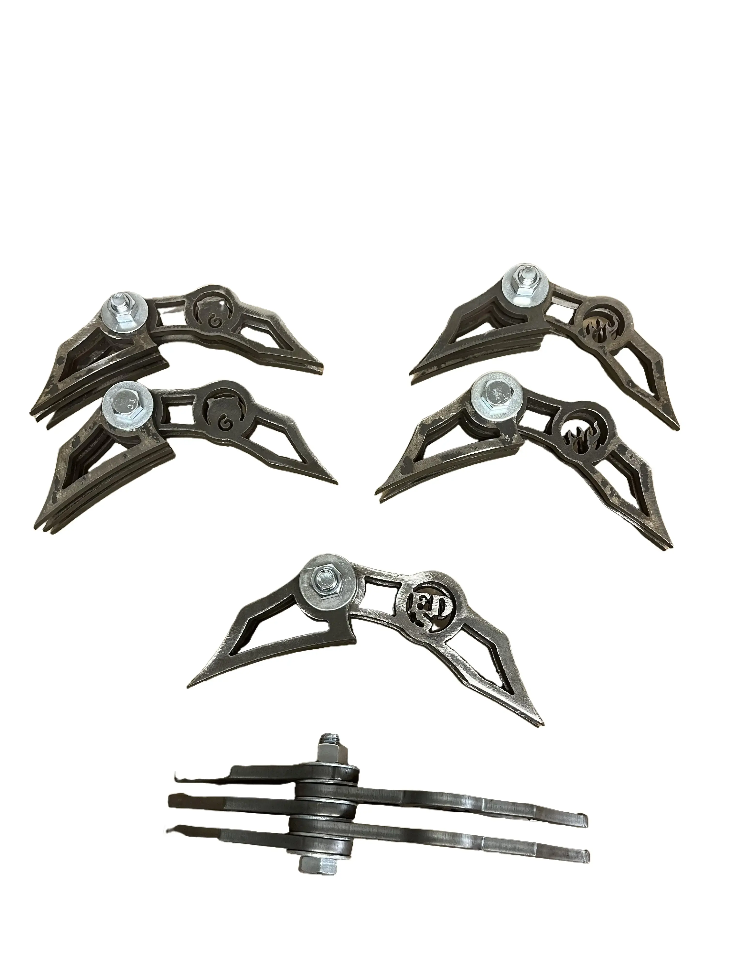 SmokeArt Customizable Weld-On Hinge Kit for BBQ Grill/Smoker, Charcoal Grill Combination Barbecue-Smokers, Firebox DIY Projects, New Builds & Retro Fitting Older Units, Bold Decorative Designs