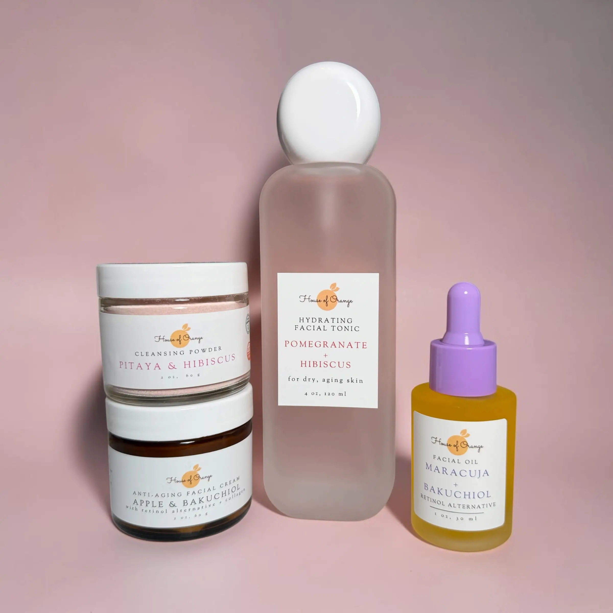 Natural Anti-Aging Facial Care Set- Anti-Aging, Sensitive Skin Friendly, Hydrating, Moisturizing Skincare Set