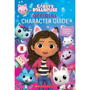 USED-The Official Gabby's Dollhouse Character Guide with Poster by Lane, Jeanette (Paperback)