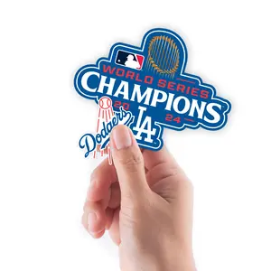 Los Angeles Dodgers:  2024 World Series Champions Logo Minis        - Officially Licensed MLB Removable     Adhesive Decal