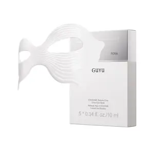 GUYU EXOSOME Reduce Fine Lines Eye Mask - 0.34 fl. oz./10ml, 5 pieces & 1 piece, PDRN & HME Exosome | Fine lines, eye bags, crow's feet, dark circle, smile lines solution | Boost Collagen, moisturizing, hydration, repairing, anti-wrinkles, plumping glow