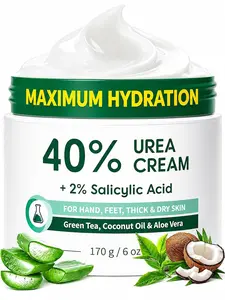 【New】Urea Cream 40 Percent for Feet with 2% Salicylic Acid 6 oz || Foot Cream and Hand Cream Maximum Strength for Dry, Rough, Callused Skin, Moisturizer for Heels, Elbows and Knees, Dead Skin Remover, Callus Softener, Treatment for Dry Cracked Thick Skin