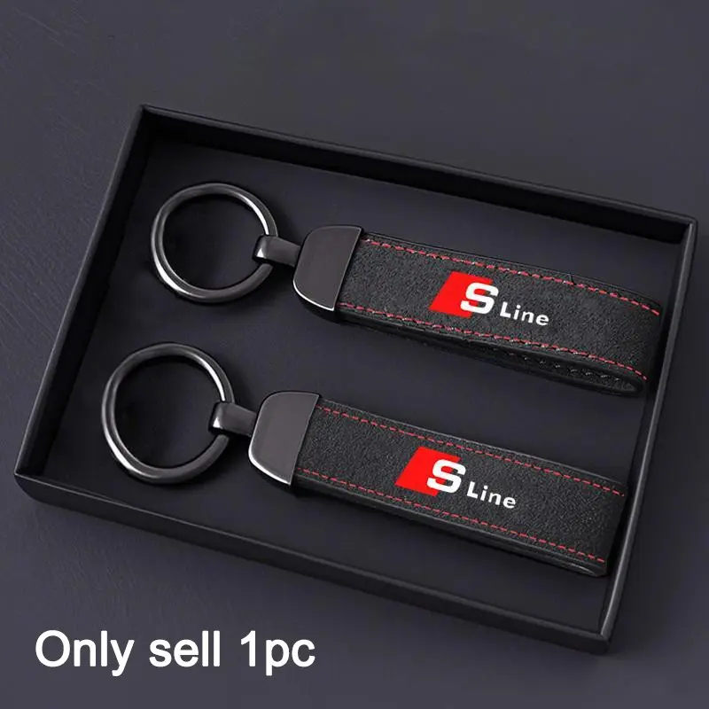 Car Keychain Key Chain Ring Pendant Lanyard Men Gift for Audi RS Sline A3 A4 A5 A6 A7 Q3 Q5 Q7 S3 S4 S5 S6 S7 RS3 RS4 RS5 RS6 Accessories Car Key Chains