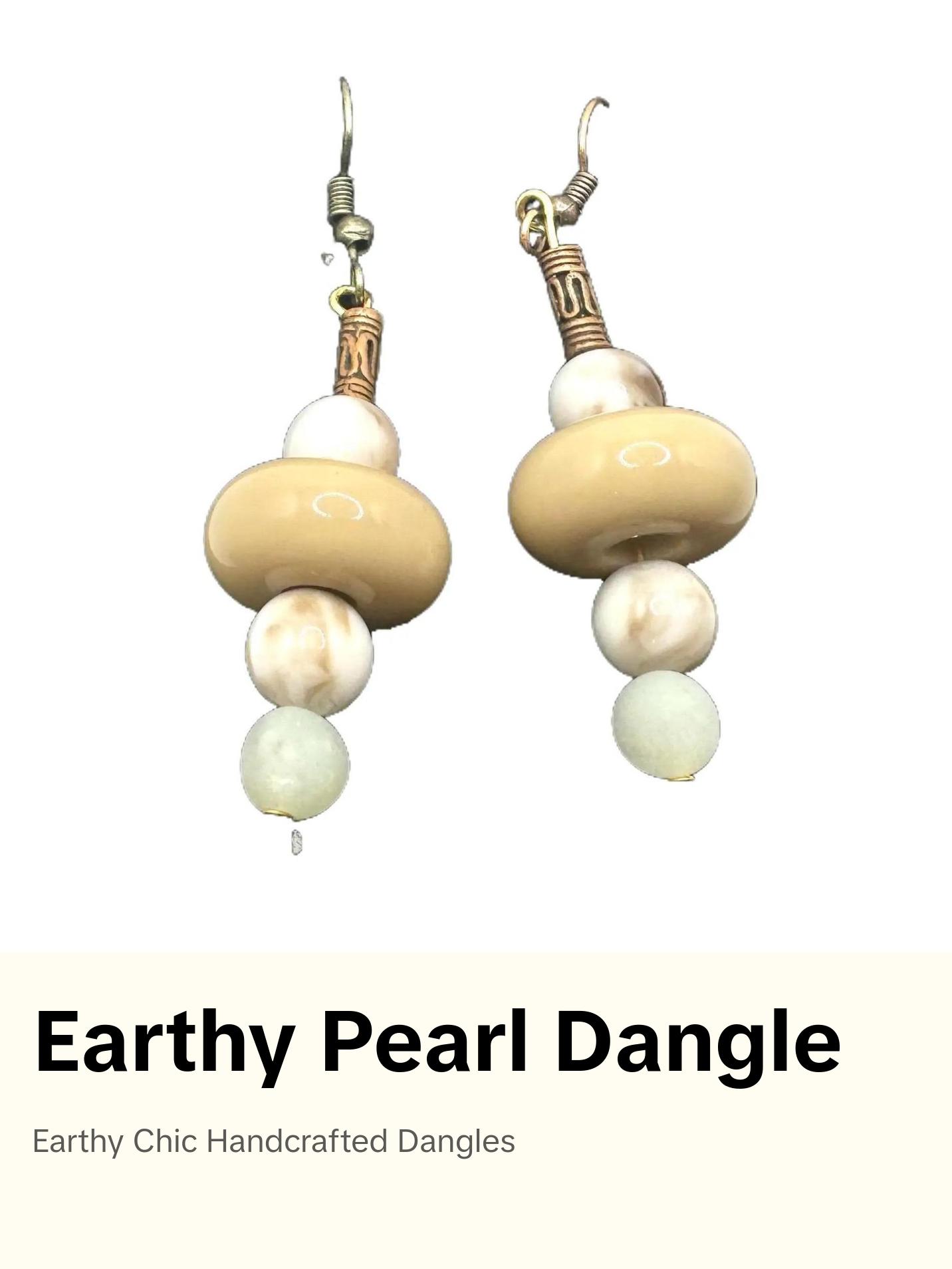 Elegant Sands Earthy Toned Drop Earrings