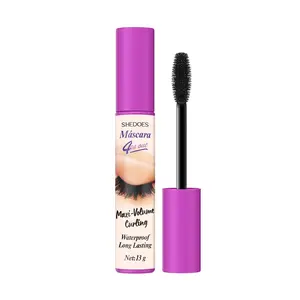 Curling & Lengthening Mascara, Trending Smudge-Resistant Formula with Flexible Silicone Brush for Natural Eye Makeup