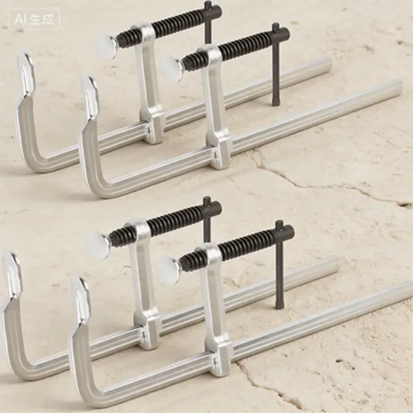Drop Forged Steel Welding Clamps 12 Inch 4-Pack, 450 Lbs Load Capacity 3 Inch Throat Depth, Heavy Duty Bar Clamps for Woodworking and Metal Fabrication, Reusable Industrial Clamps with Secure Grip