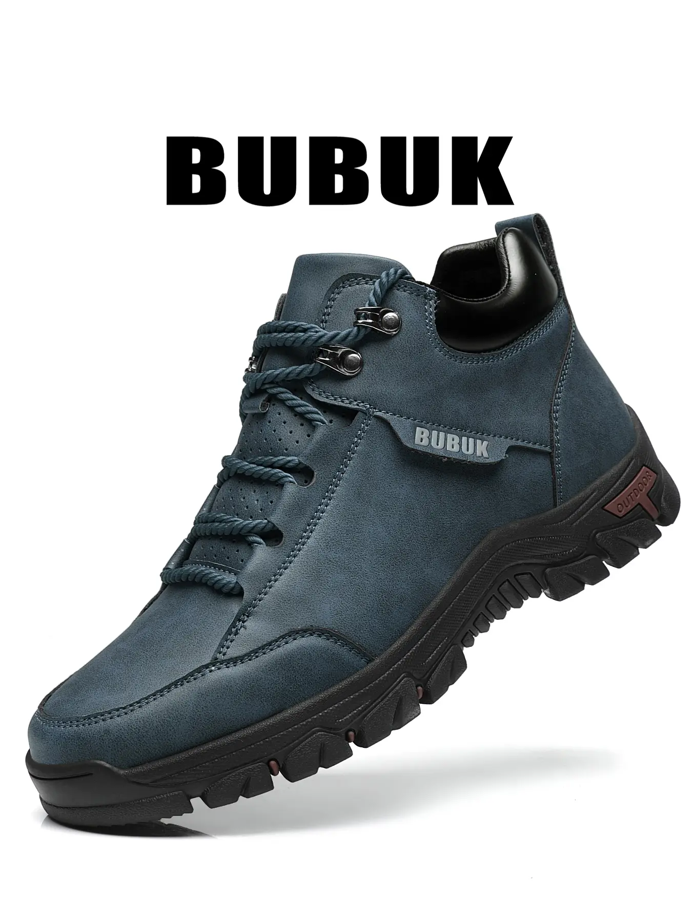 BUBUK Men's Boots Outdoor Casual Shoes, Lightweight Hiking Boots, Trekking Camping Shoes, Lace-Up Sports Running Shoes, Outdoor Travel Footwear, Hiking Shoes Suitable for Hiking, Travel, Outdoor Walking Shoes