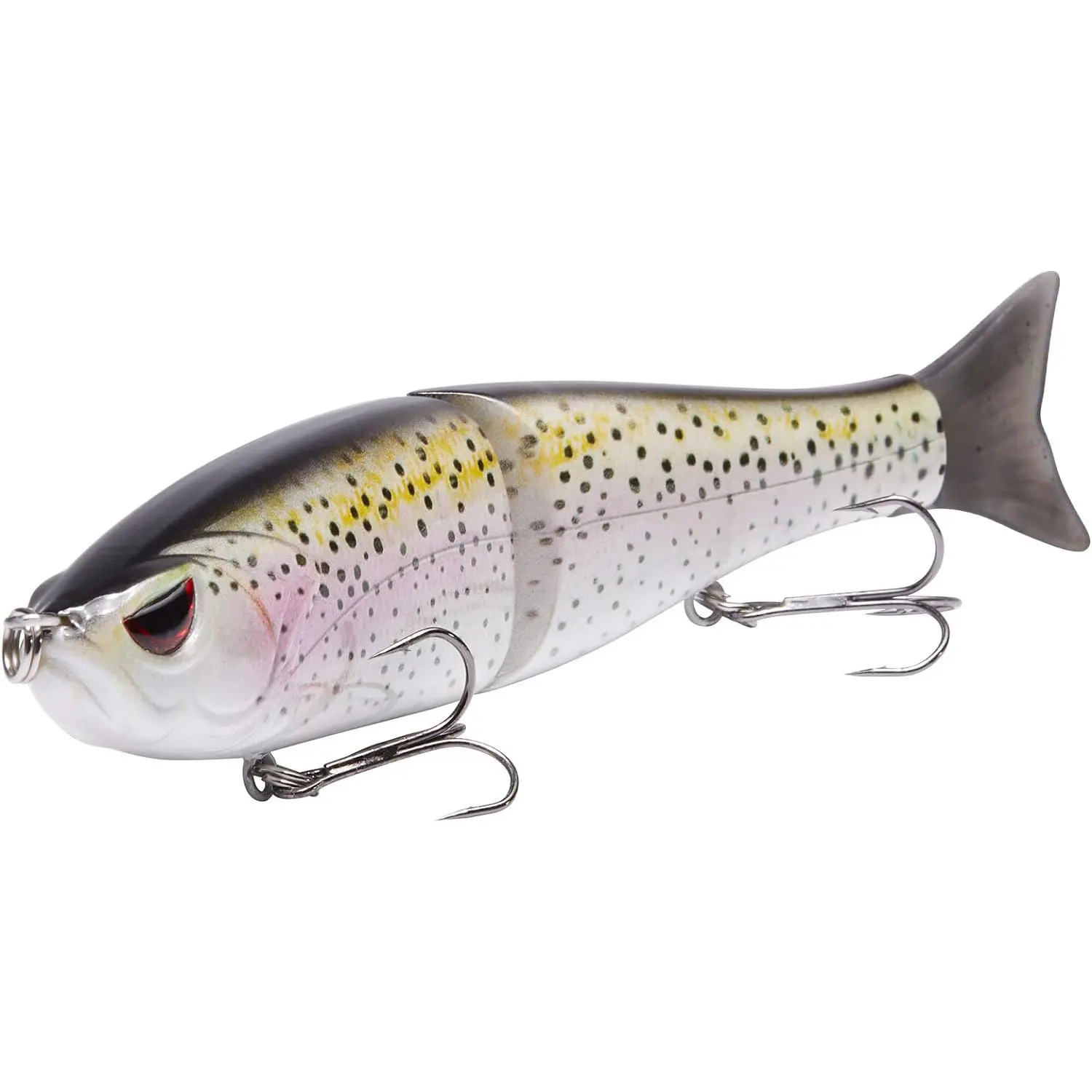 Bassdash Swimbaits 4.5in/0.65oz Pike Trout Glide Baits Minnow Hard Bass Fishing Lure Fish Shaped Lure. Glass minnow Artificial Fishing Lure Fishing Equipment