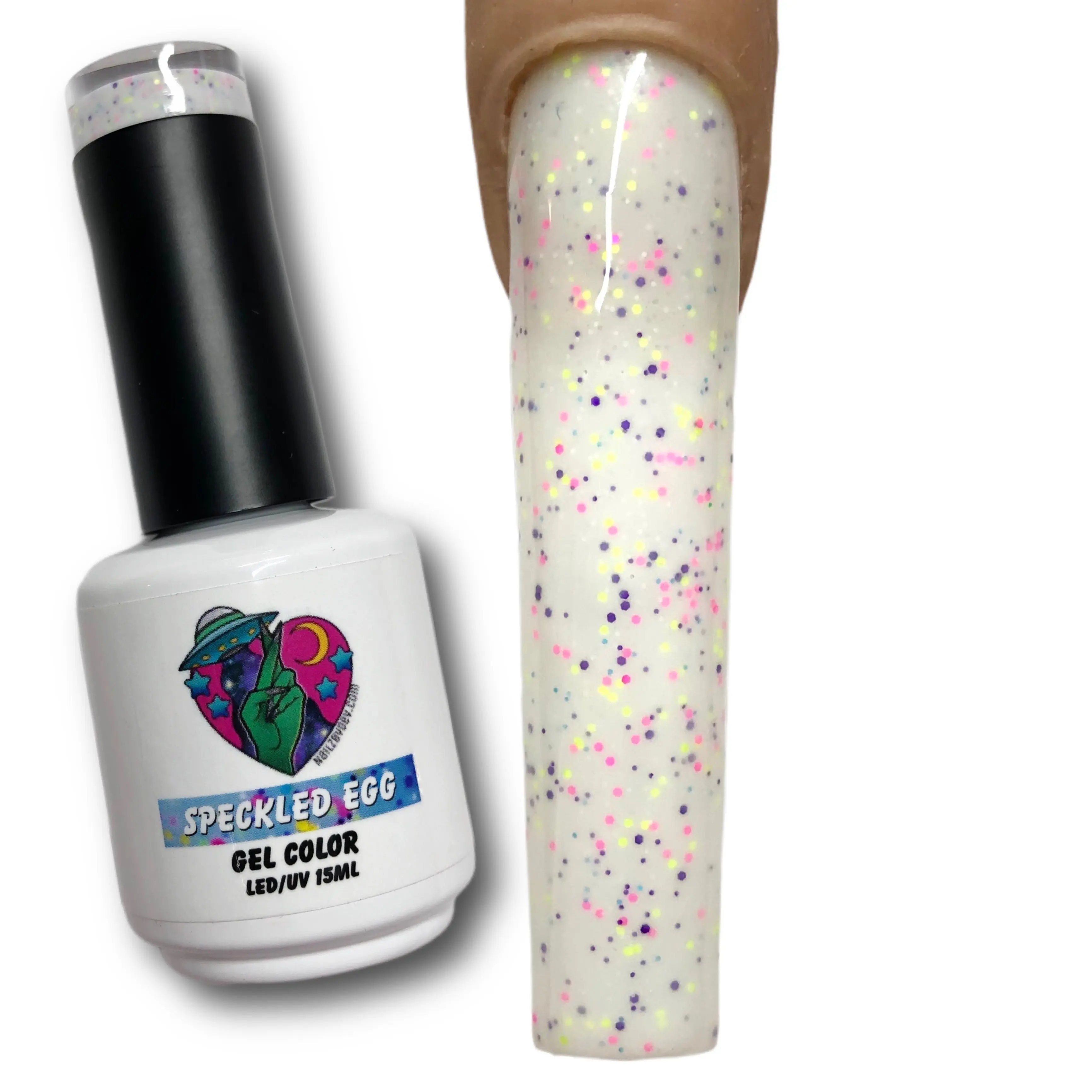 UV/LED GEL POLISH - 156 SPECKLED EGG (SPECKLED)