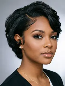 13x4 Transparent Lace Short Pixie Bob Wig Human Hair Wigs Lace Front Wigs Lace Wig For Women Natural Look Comfortable For Daily Party Hair Wig