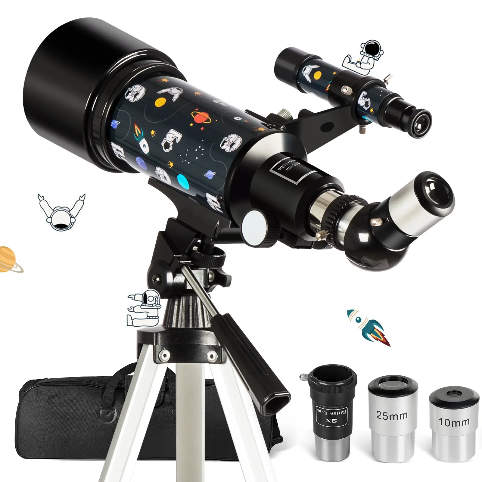 Adult Telescope - 70mm Aperture And 400mm Focal LengthProfessional Astronomical Telescope For Beginners 8+With Smartphone Adapter And Adjustable Tripod For  New Year Valentine's Day Special Holiday Gift Giveaway