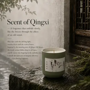 selected premium gift： gingxi oriental scented candle.an exquisite bedroom aroma, perfect as souvenir,birthday and wedding gift