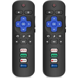 Gotellx 2 Pack Replacement Remote Controls for Roku TV, Compatible with TCL/Hisense/Sharp/Philips/Onn/Element Roku TV (Not for Roku Stick,Box or Speaker)