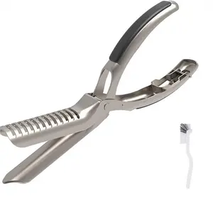 Spring Grill Upgrade Rib Membrane Remover Stainless Steel Tool Kit, BBQ Rib Skinner Tool, Kitchen Grill Rib Prep Tool - Easy Membrane Removal, Rib Prep Tool for BBQ Enthusiast