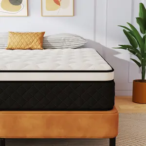 12 inch & 14 Inch Hybrid Mattress in a Box, Twin, Full& Queen Size Bed Mattress with Individual Pocket Springs and Comfort Memory Foam,Medium Firm Hybrid for Pressure Relief, Motion Isolation & Support, CertiPUR-US Certified