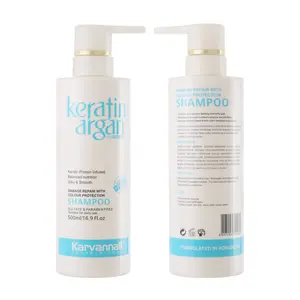 [Buy 1 Get 3 Free]Karvannall Professional Keratin & Argan Damage Repair Shampoo Anti-Hairfall Hair-Loss Treatment Deep Cleansing Color Protection 16.9 fl oz Balanced Nutrition Haircare