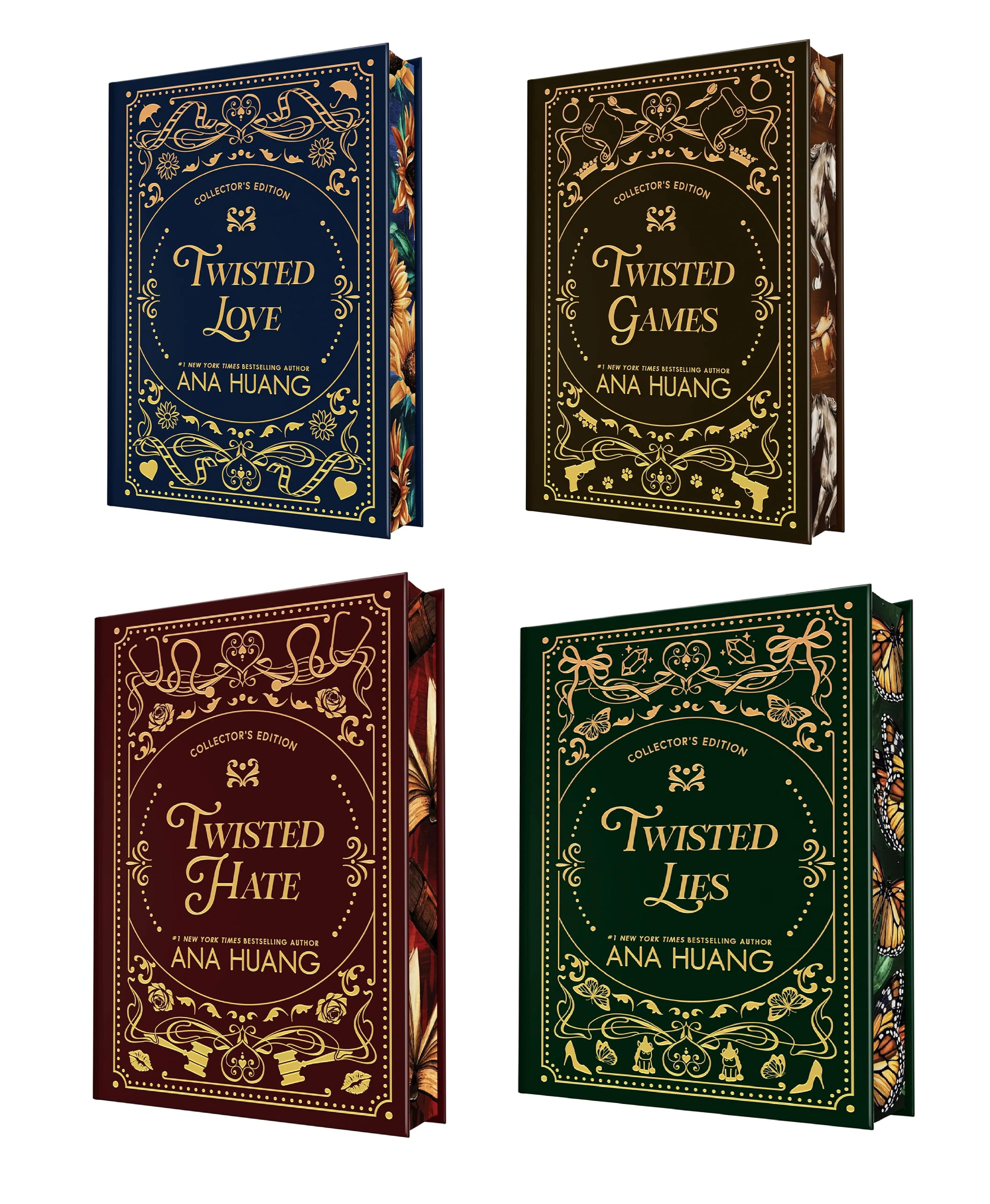 Twisted (4-book series) A Fantasy Romance, Love and Royal Tales novel By Ana Huang : Twisted Love - Twisted Games - Twisted Hate - Twisted Lies (Collector's Edition Hardcover)