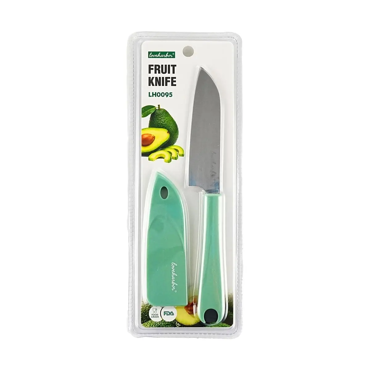 Love Harbor Stainless Steel Fruit Knife - Portable Peeler & Small Utility Knife for Melons & Fruits