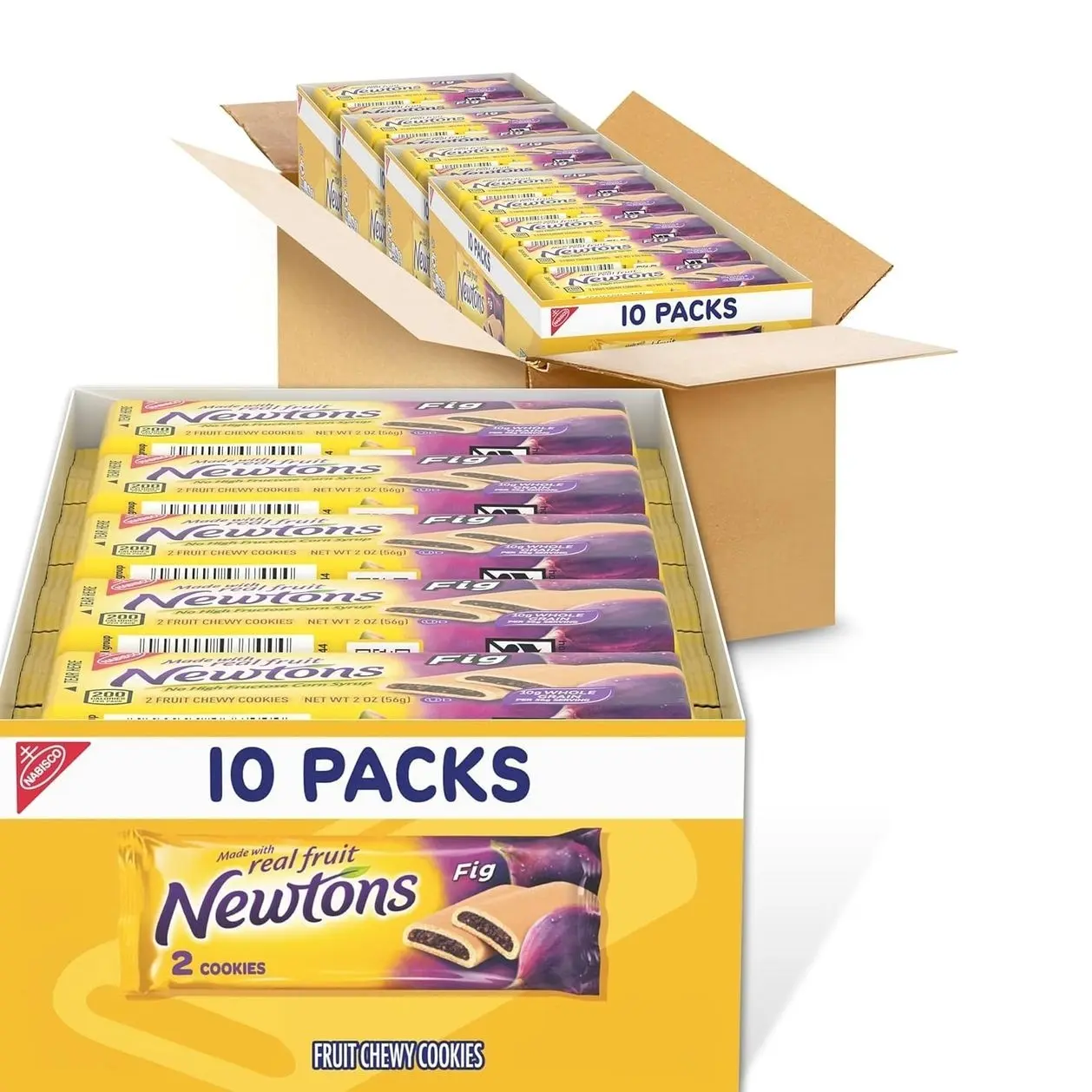 Newtons Fig Bars, Soft Fruit Chewy Cookies, 40 Snack Packs (2 Cookies Per Pack, 4 Boxes)undefined