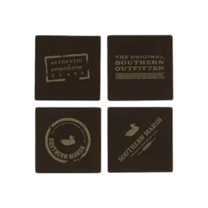 Waxed Canvas Coaster Set - Authentic