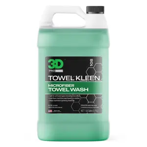 3D Towel Kleen Concentrated Microfiber Towel Detergent - Deep Cleans, Restores & Maintains Car Wash Towel Life - Low Foam, No Residue Premium Laundry Soap