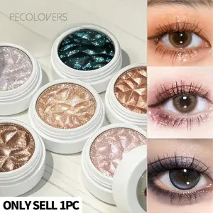 1pc Diamond Highlighter Single Color Eyeshadow with Fine And Sparkling Shimmer, Waterproof And Long-Lasting, Applies Evenly And Richly, Delicate & Soft Texture, Perfect for Creating a Flawless Look Anytime, Eyeshadow Makeup