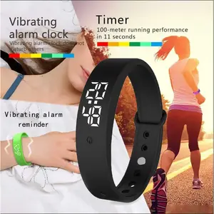 Smart Bracelet hoop Clock Reminder Sleep Monitor 24 Hours Pedometer Rechargeable Bracelet step count wireless charger fashion watch comfortable waterproof outdoor gear