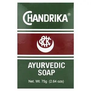 Chandrika Soap Ayurvedic Bar Soap, 1 Bar, 2.64 oz (75 g)