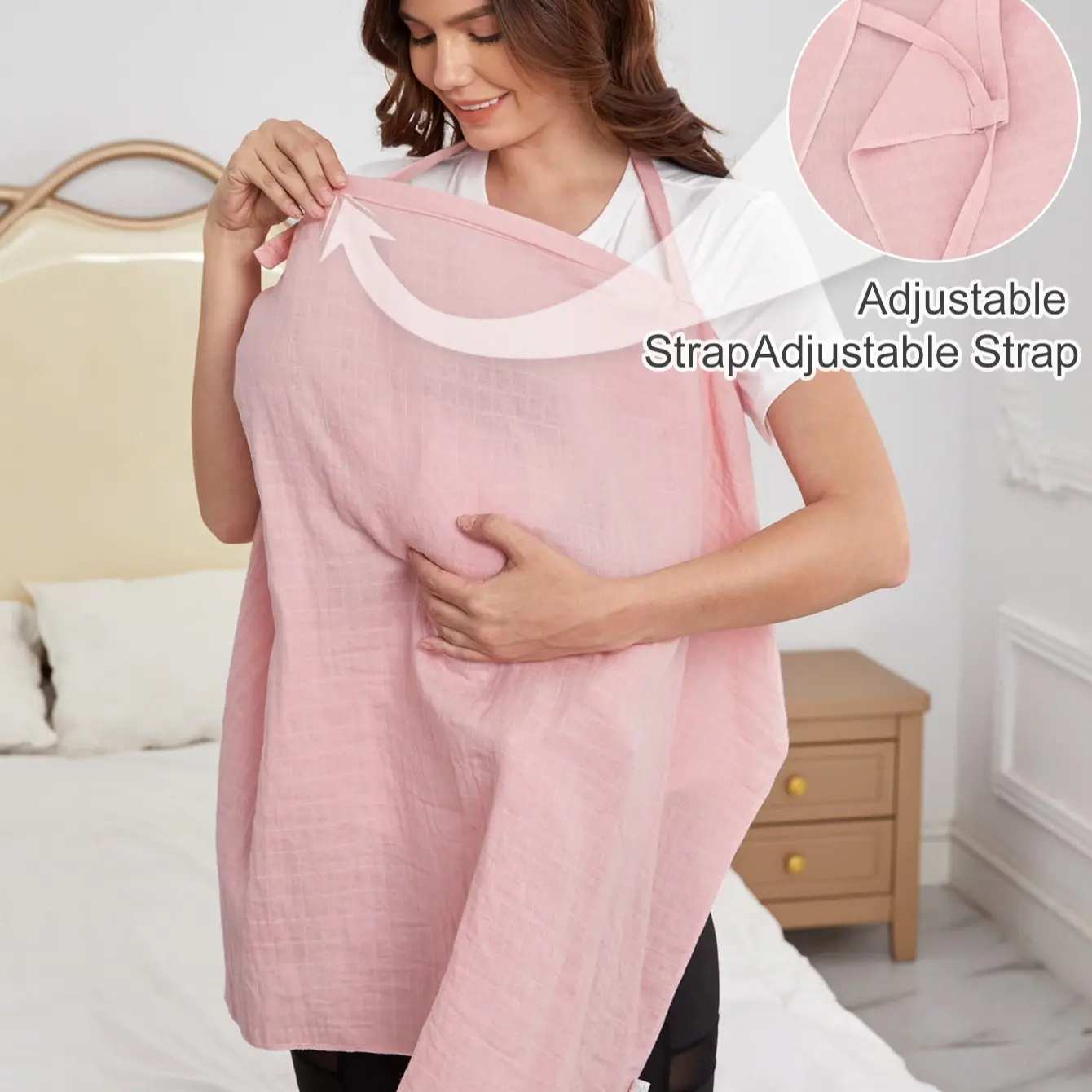 Women's Nursing Towel, Lightweight Breathable Design, Perfect for Maternity, Pregnancy, Mummy, Mom, Daily Essential, Unisex, Breathable Nursing Cover