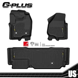 Fit For 2012-2016 Ford F-250/350/450/550 Super Crew Cab TPE Floor Mats,All Weather Floor Mats Rubber Liners,Waterproof Anti-slip Durable Floor Mats,Car Accessories