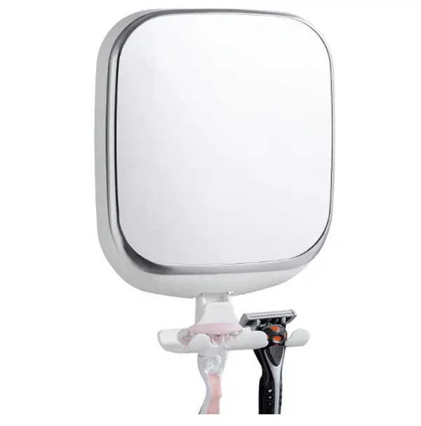 TAILI Shower Mirror Fogless for Shaving, Anti Fog Shaving Mirror with Razor Holder NO-Drilling,Removable,Shatterproof & Waterproof,Wall Mounted Bathroom Accessories with Powerful Suction(White)