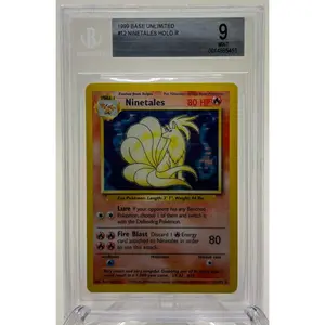 Ninetales #12 Pokémon Base Set BGC 9 Pokémon TCG Card