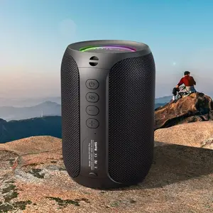 Portable Bluetooth 5.2 Speaker Outdoor Waterproof Wireless TWS Mini Column Box Speaker Outdoor TF Card