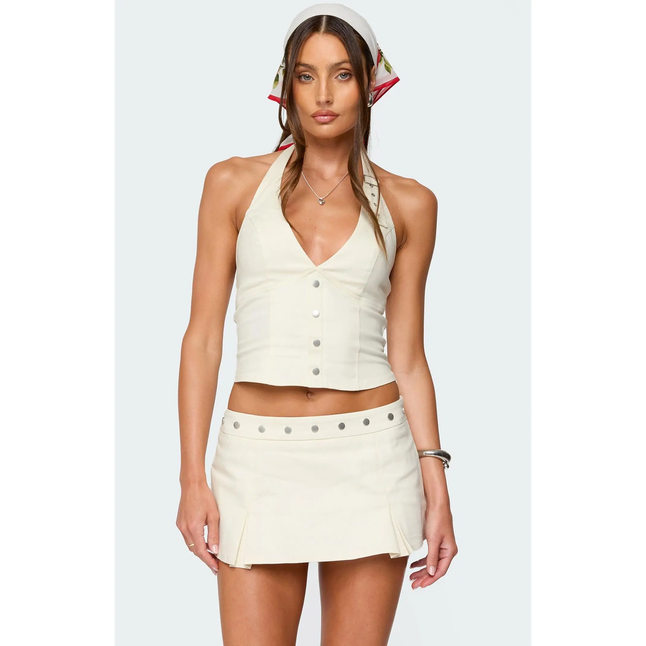 Edikted Women's Keli Buckle Halter Top