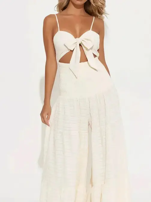 Montego Bay Cream Jumpsuit