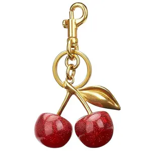 Keychain Cherry Bag Charms Purse: Key Chains Women Cute Keychain For Bags - Car keyrings leather handbags - Fashion enthusiasts Fashionable Alloy Keychain