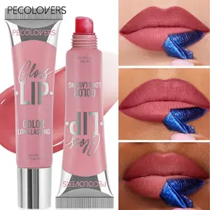 1Pc Peel Off Lip Tint - Long-Lasting Lip Color, Waterproof For Daily Wear, Red And Pink, Lip Cosmetic, Glossy, Tinted Lip