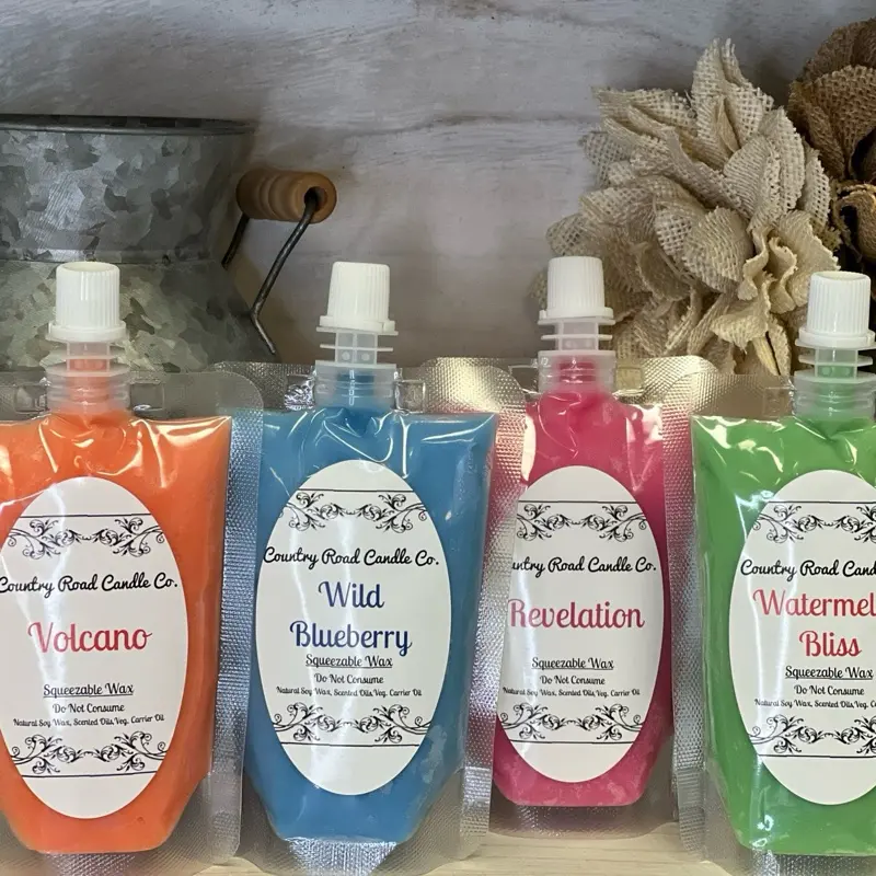Squeezable Soy Wax 3oz Pouch | Heavily Fragranced | Hand Poured