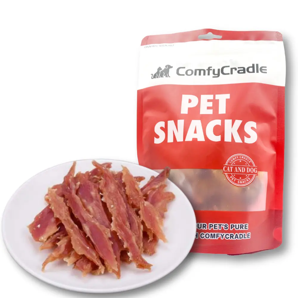 4-Pack(4 x 200g/7.05oz) Duck Jerky Dog Treats For Small, Medium, Large Dog, Made With Real Pure Duck - Healthy, Easily Digestible, Dog Chews Long Lasting, And High Protein, Low Fat, Perfect Training Reward Snack For Dogs