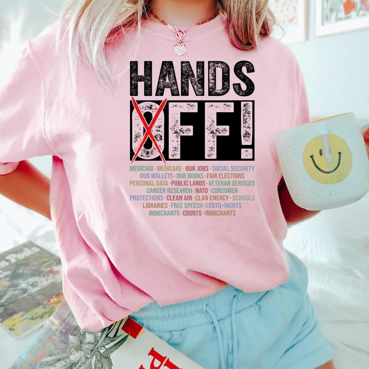 Hands Off Protest Shirt, Hands Off Medicare Social Security Shirt, Save Public Lands
