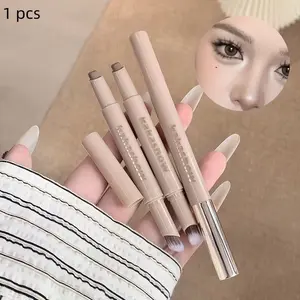 Contour pen  dual-purpose makeup stick for nose shading and creating a 3D makeup look, with a brush at the bottom, suitable for all skin types for daily use and festive occasions, an ideal choice and a perfect holiday gift.